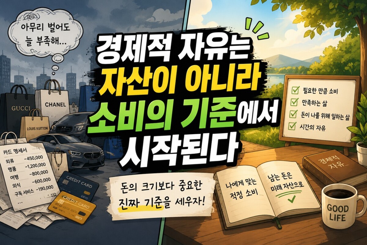 경제적 자유와 소비 기준 썸네일 이미지