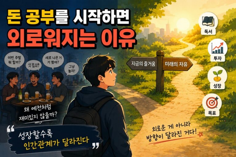돈 공부를 시작하면 외로워지는 이유 썸네일 이미지