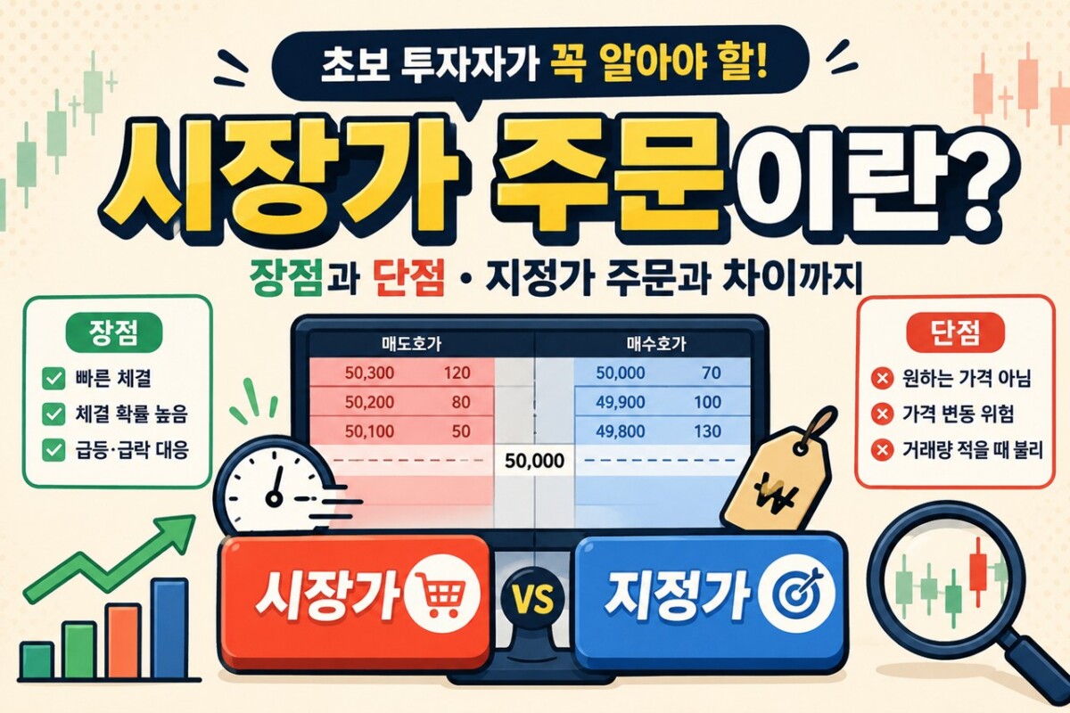 시장가 주문과 지정가 주문 비교 썸네일 이미지