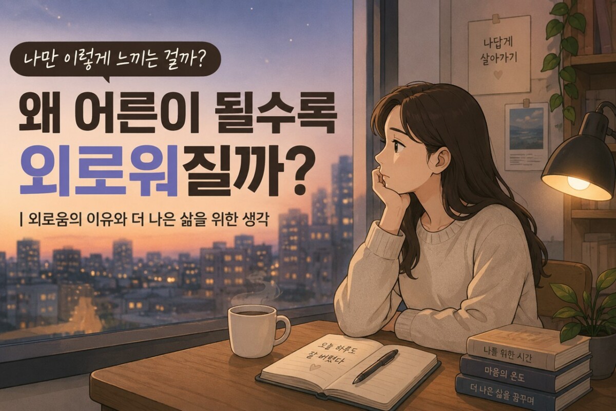 어른이 될수록 외로워지는 이유 썸네일 이미지