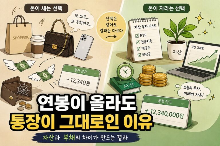 연봉이 올라도 통장이 그대로인 이유 썸네일 이미지