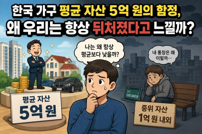 한국 가구 평균 자산의 격차 썸네일 이미지