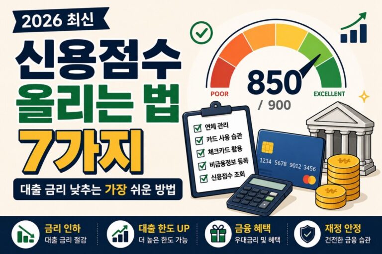 신용점수 올리는 법 7가지 썸네일 이미지