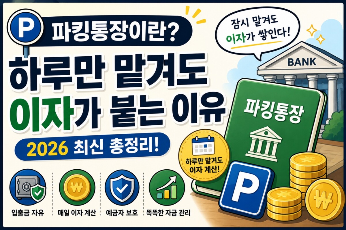 파킹통장 총정리 썸네일 이미지